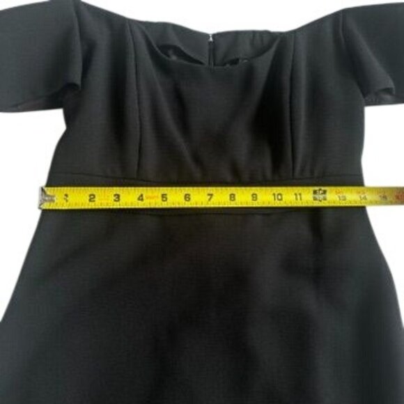 VTG Nicole Miller Black Off-Shoulder Evening Gown Formal Dress Size 8 NWT - Picture 12 of 12